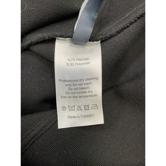 Zeynep Arcay 'Asymmetric' Black Viscose Midi Dress Size 2 - Picture 5 of 5